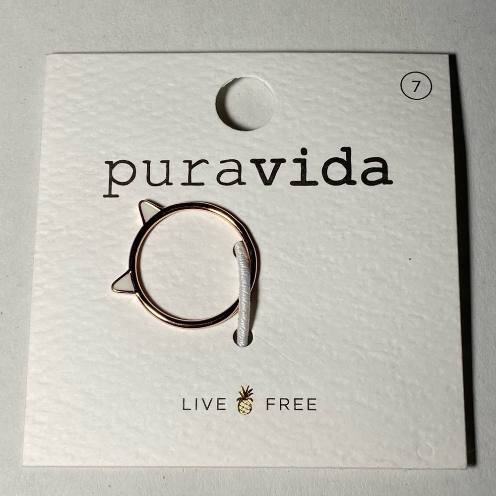 Pura Vida Kitten Ears Ring